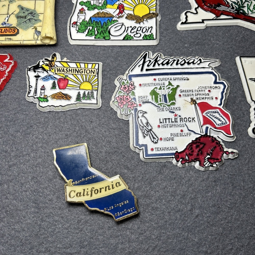 14 Refrigerator Magnets Of Different Places, &‎ States. Some Vintage. - Picture 3 of 7